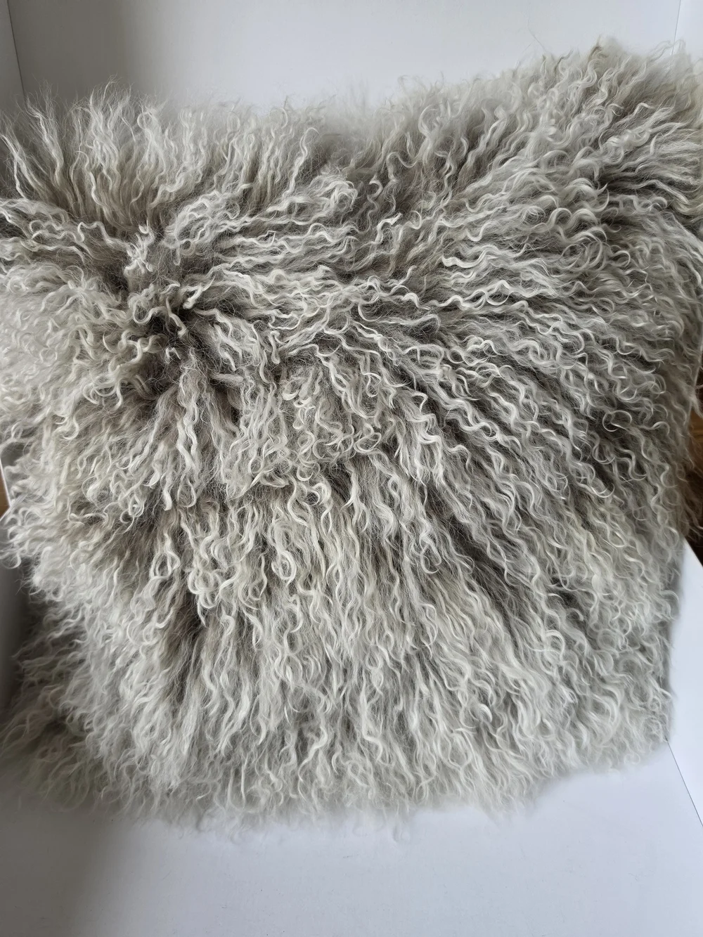Tibetan Fur Sheepskin Throw Pillow